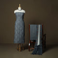 Handloom cotton pochampally ikat 3pc unstitched dress
