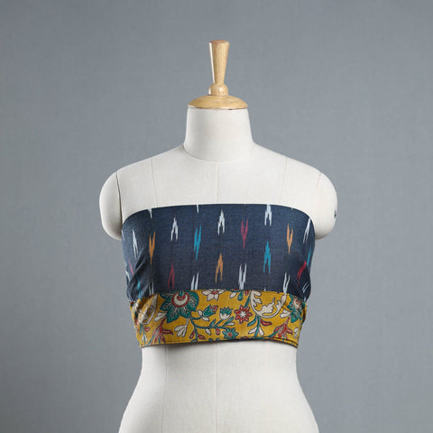 Buy Grey Cotton Pochampally Ikat Blouse Piece 