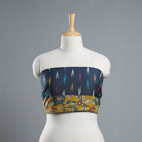 Buy Grey Cotton Pochampally Ikat Blouse Piece 