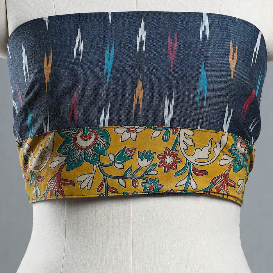 Buy Grey Cotton Pochampally Ikat Blouse Piece 