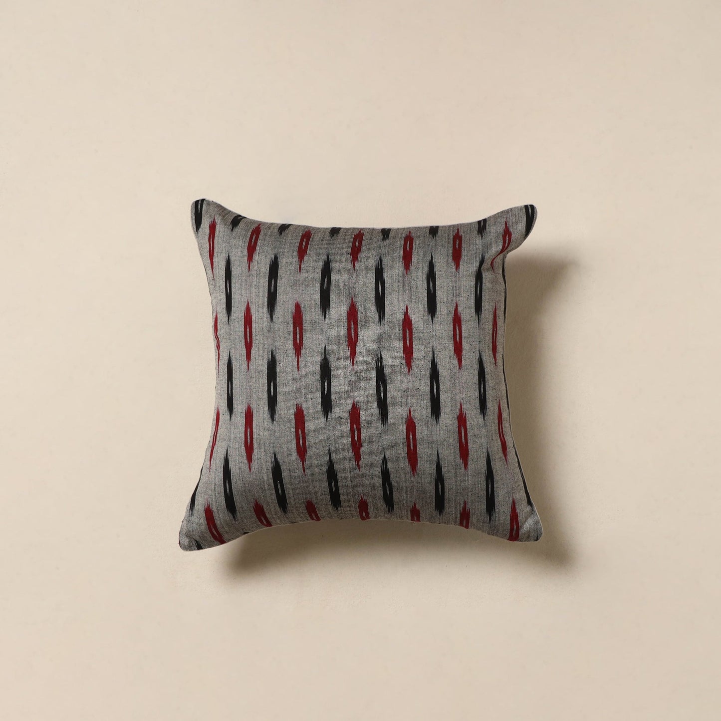 Grey - cotton pochampally ikat cushion cover 16