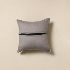 Grey - cotton pochampally ikat cushion cover 16