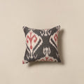 Grey - cotton pochampally ikat cushion cover 17