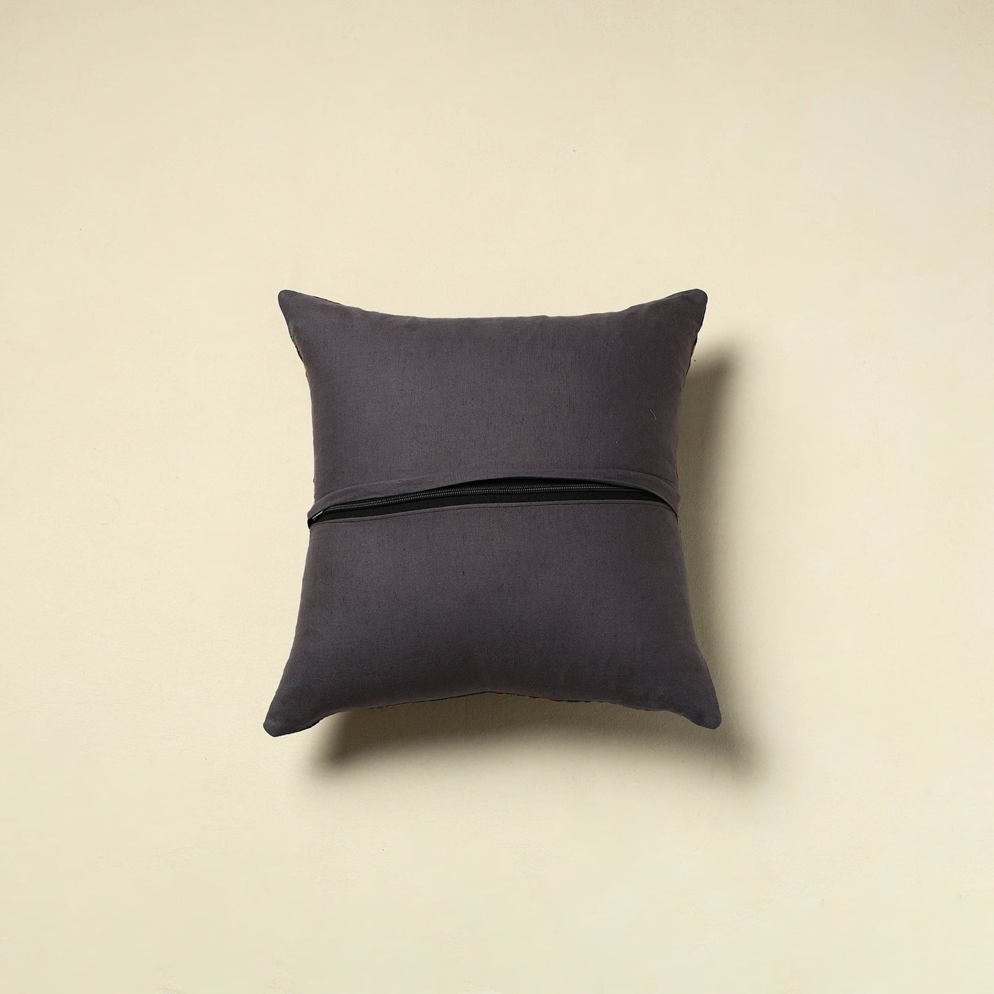 Grey - cotton pochampally ikat cushion cover 20