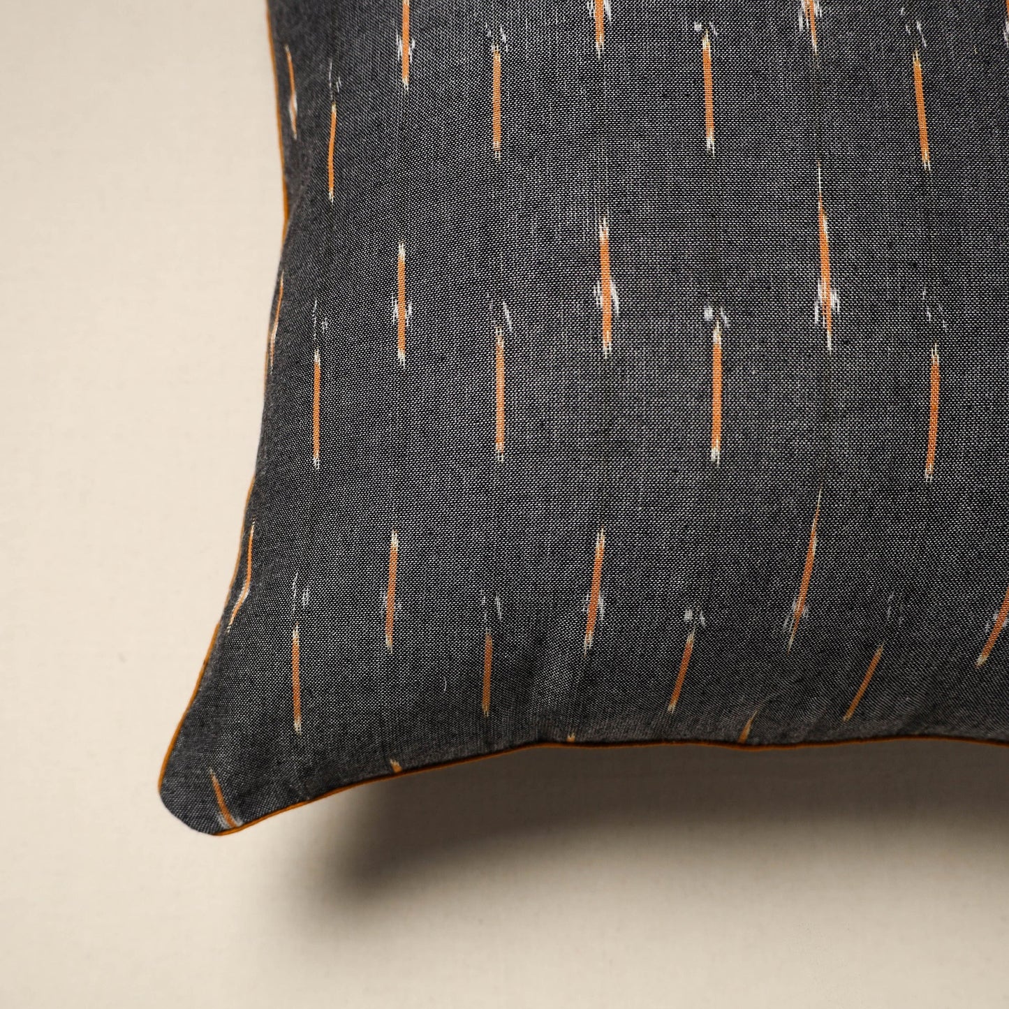 Cotton pochampally ikat cushion cover 42 - handcrafted