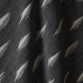 Grey - cotton pochampally ikat fabric 01 - handcrafted