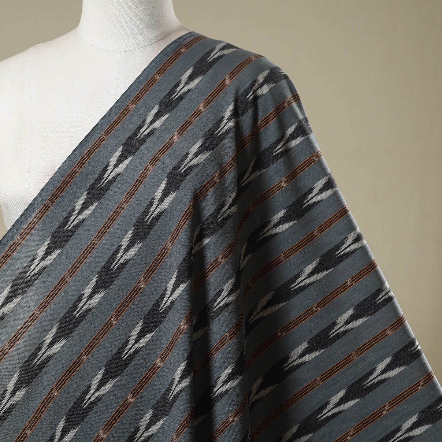 Cotton pochampally ikat fabric 06 - handcrafted