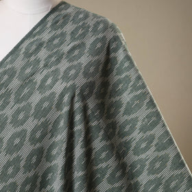 Grey - cotton pochampally ikat fabric 14 - handcrafted
