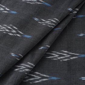 Grey Cotton Pochampally Ikat Fabric