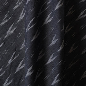 Grey - cotton sambalpuri ikat fabric 27 - handcrafted