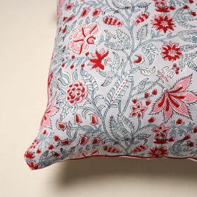 Cotton sanganeri cushion cover 38 - handcrafted