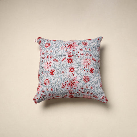 Cotton sanganeri cushion cover 38 - handcrafted