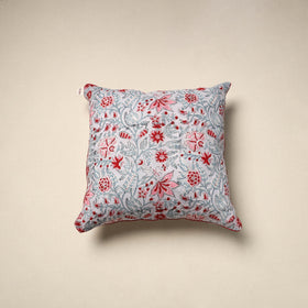 Cotton sanganeri cushion cover 38 - handcrafted