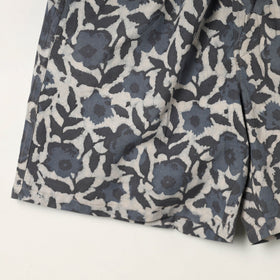 Grey - cotton unisex bagru shorts/boxer 08 - handcrafted