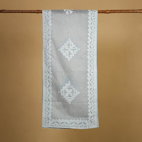  Cut Work Cotton Grey Barmer Applique Stole