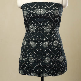 Buy 3pc Tie & Dye Satin Cotton Bandhani Dress Material