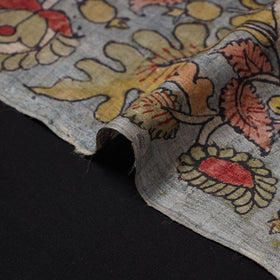 Grey - desi tussar silk handpainted srikalahasti pen
