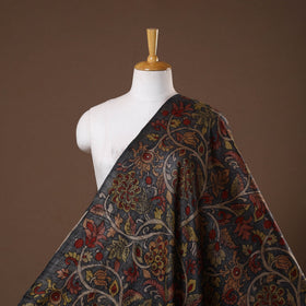 Grey - desi tussar silk handpainted srikalahasti pen