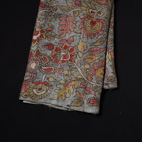 Grey - desi tussar silk handpainted srikalahasti pen