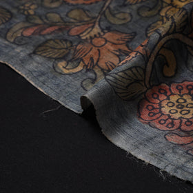 Grey - desi tussar silk handpainted srikalahasti pen