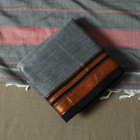 Dharwad cotton 3pc unstitched dress material with border