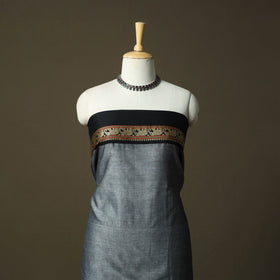 Dharwad cotton 3pc unstitched dress material with border 16
