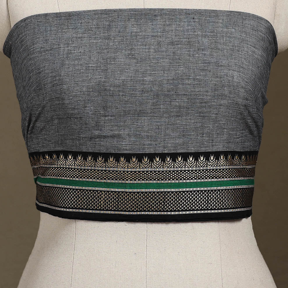 Grey Dharwad Cotton Blouse Piece