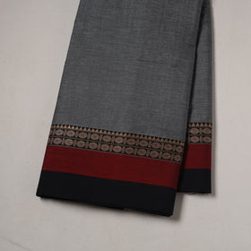 Dharwad cotton fabric with border 15 - handcrafted
