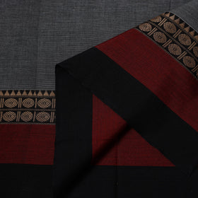 Dharwad cotton fabric with border 15 - handcrafted
