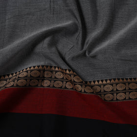Dharwad cotton fabric with border 15 - handcrafted