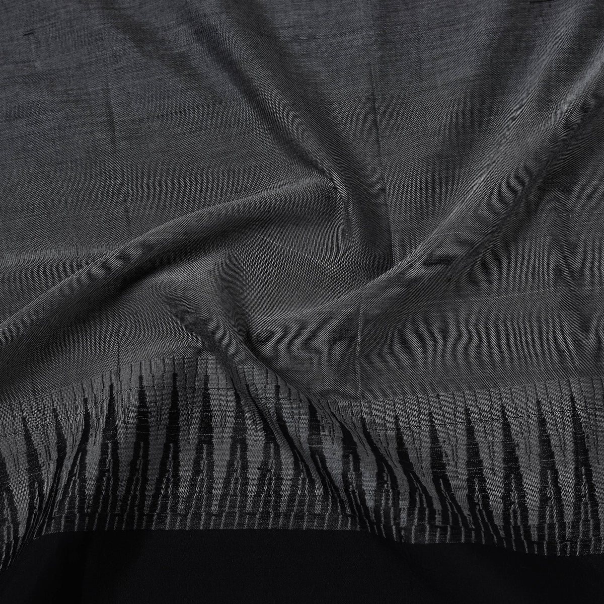 Dharwad cotton fabric with border 26 - handcrafted