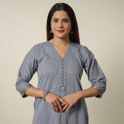 Buy Dharwad Cotton Long Straight Kurta for Women