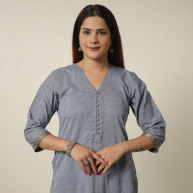Buy Dharwad Cotton Long Straight Kurta for Women