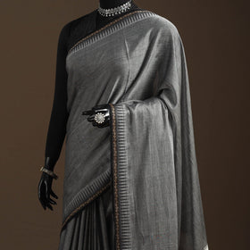 Dharwad cotton saree with border 04 - handcrafted