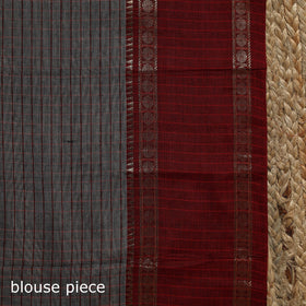 Dharwad cotton saree with border 21 - handcrafted