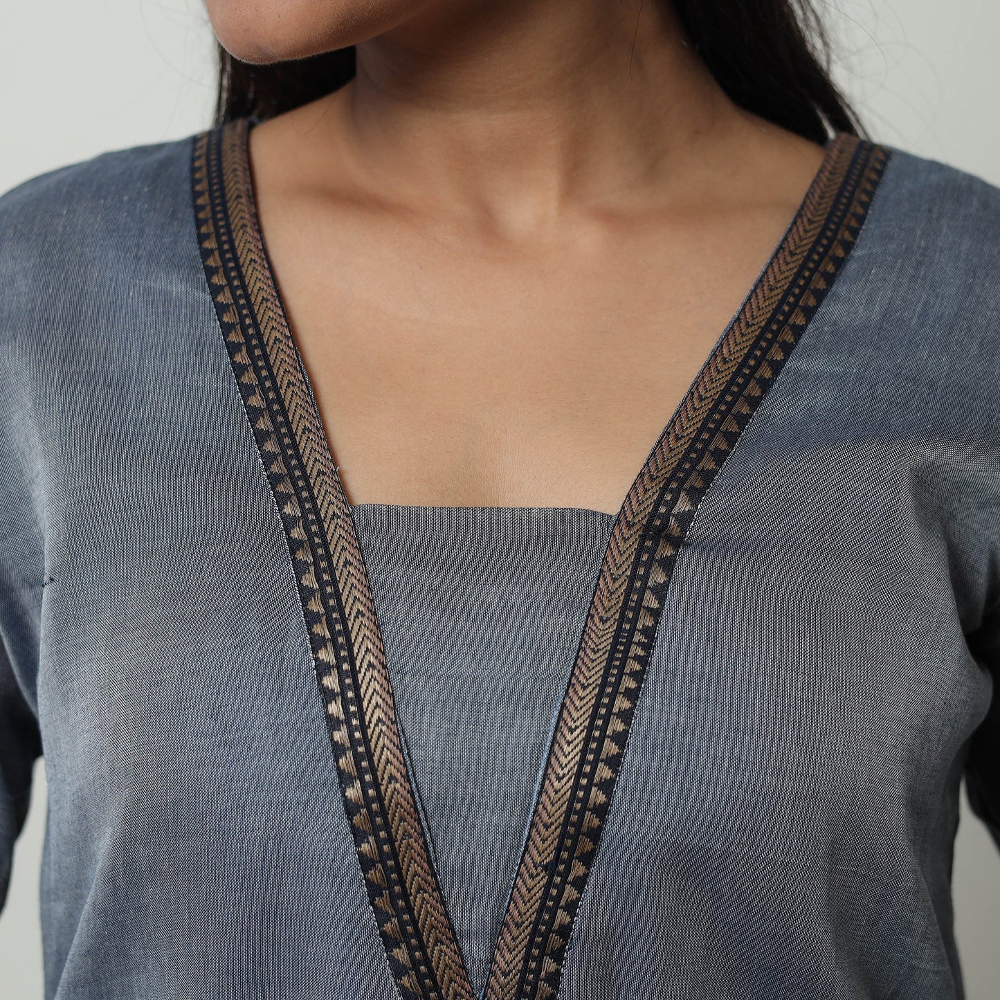 Dharwad Mercerised Cotton Kurta | Straight & Elegant for Women