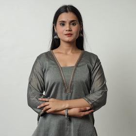 Dharwad Mercerised Cotton Kurta | Straight & Elegant for Women