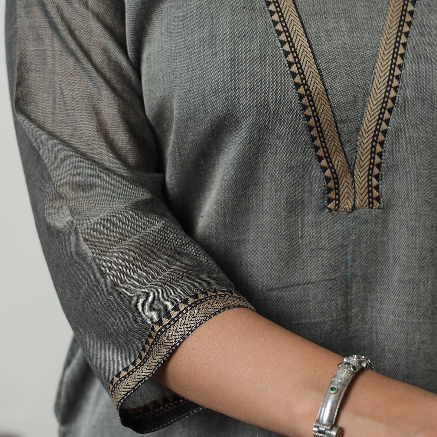 Dharwad Mercerised Cotton Kurta | Straight & Elegant for Women