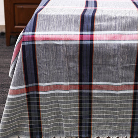 Grey Double Handloom Cotton Bed Sheet Set 