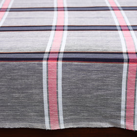 Grey Double Handloom Cotton Bed Sheet Set 