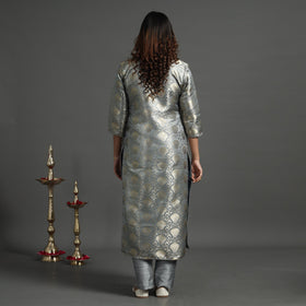  Elegant Banarasi Brocade Silk Kurta with Pant Set 