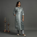  Elegant Banarasi Brocade Silk Kurta with Pant Set 