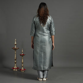  Elegant Banarasi Brocade Silk Kurta with Pant Set 