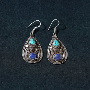 Buy Ethnic Tribal Tibetan Earrings from Himalaya 01 Online at iTokri.com