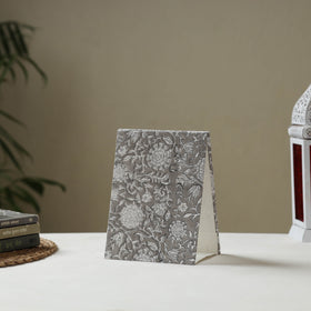 Grey - fabric embellished handmade photo frame (8 x 6 in)