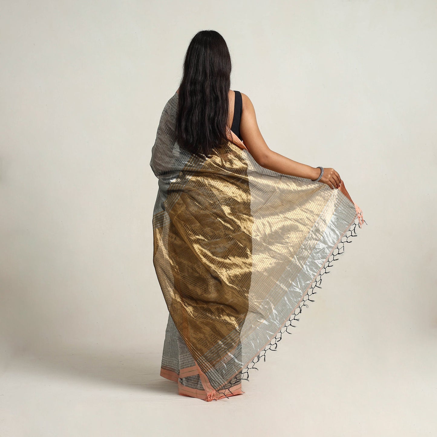  Bhagalpuri Handloom Tussar Silk Saree 