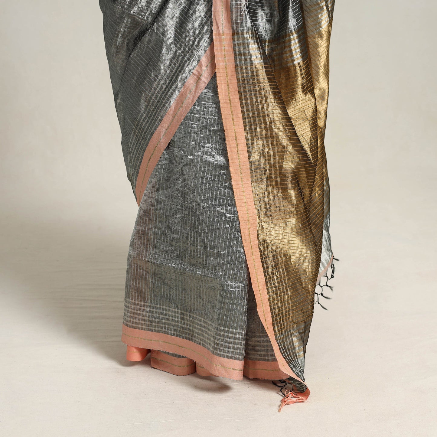  Bhagalpuri Handloom Tussar Silk Saree 