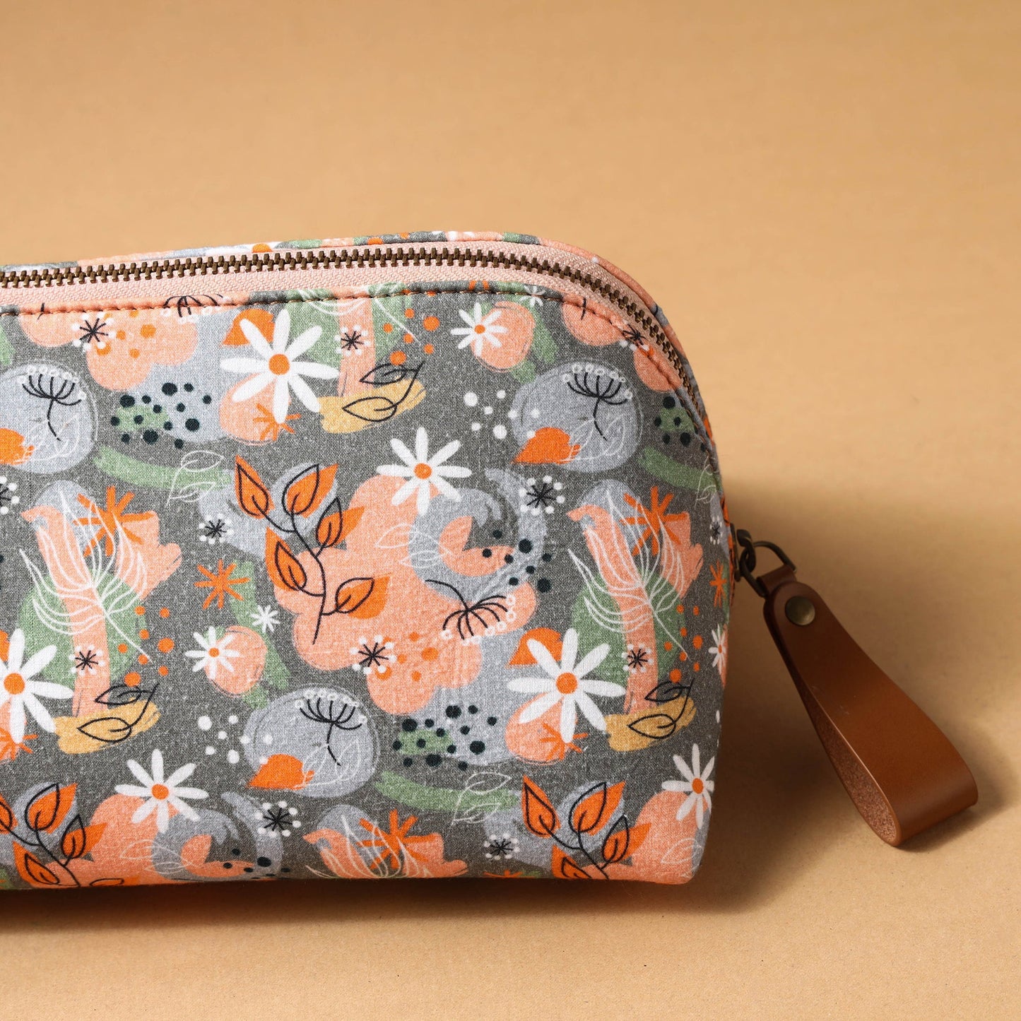  Floral Printed Handcrafted Multipurpose Toiletry Pouch 