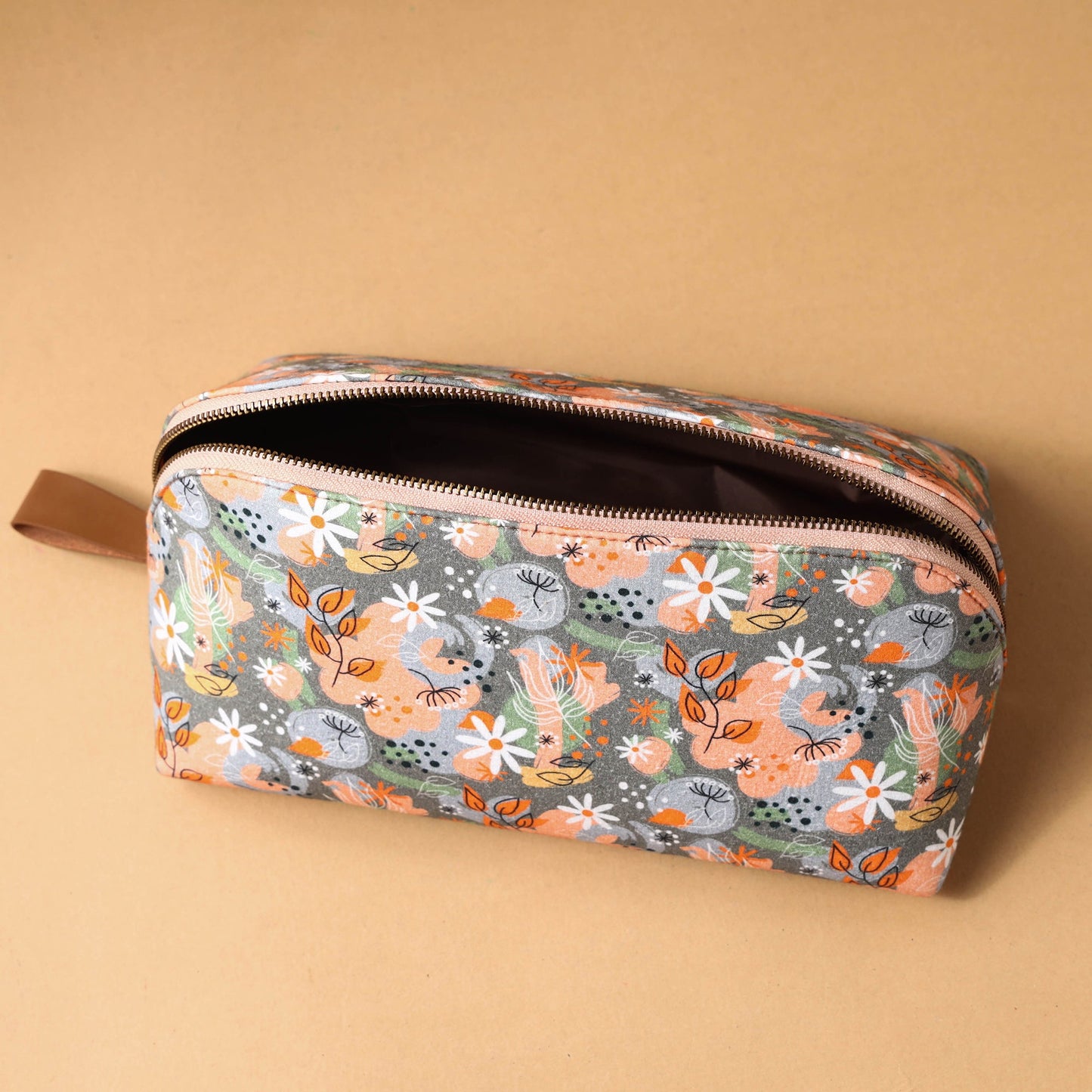  Floral Printed Handcrafted Multipurpose Toiletry Pouch 