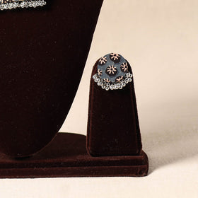 Grey German Silver Fabart Necklace Set